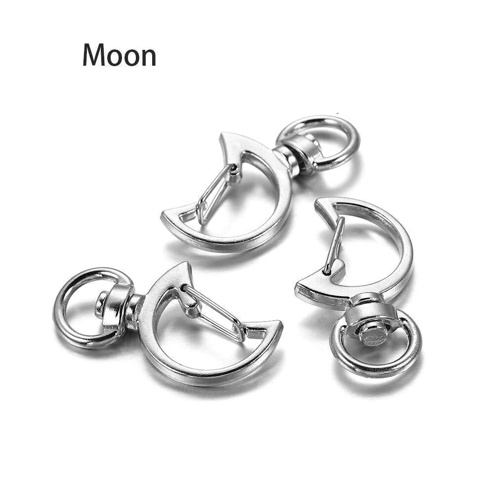 Keychain Lobster Clasps, Mixed Shape 