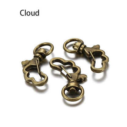 Keychain Lobster Clasps, Mixed Shape 