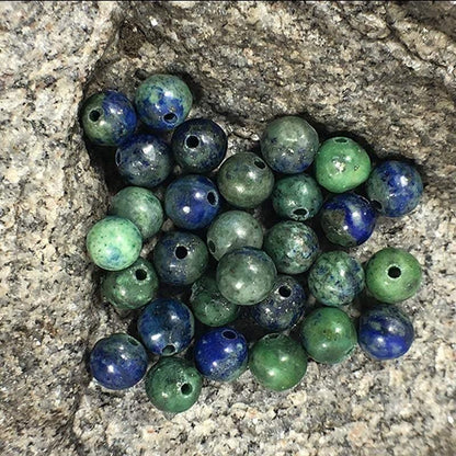 Lapis Chrysocolla beads, Wholesale lot, 4-12mm 5-200pcs 