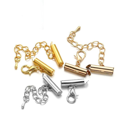 Lobster Clasps and Slider Clasp with Extending Chain 