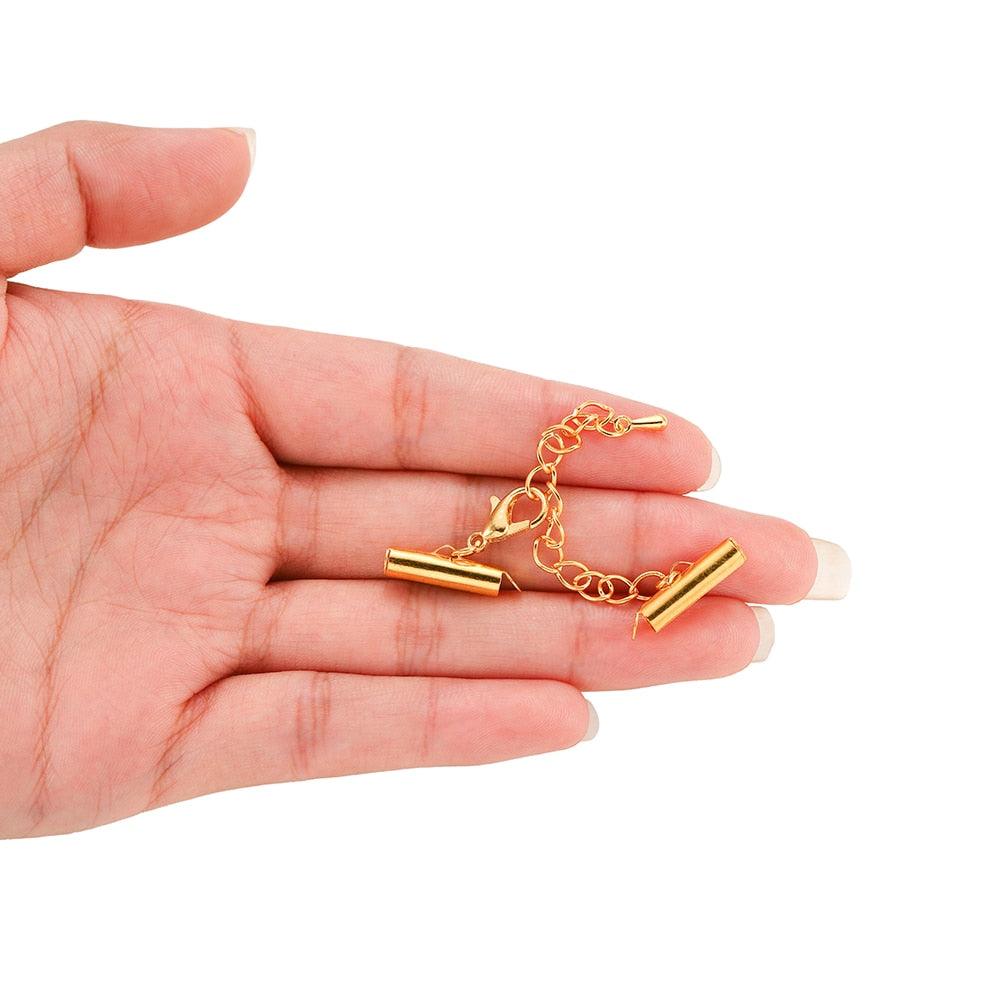 Lobster Clasps and Slider Clasp with Extending Chain 