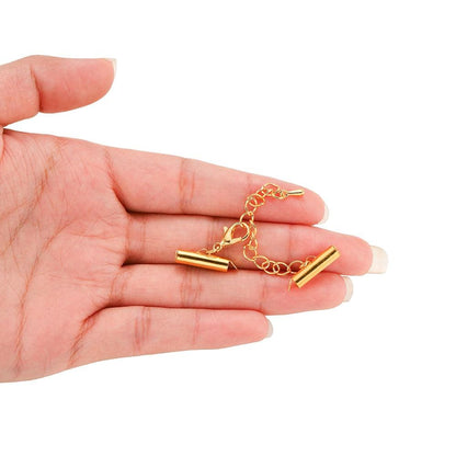 Lobster Clasps and Slider Clasp with Extending Chain 