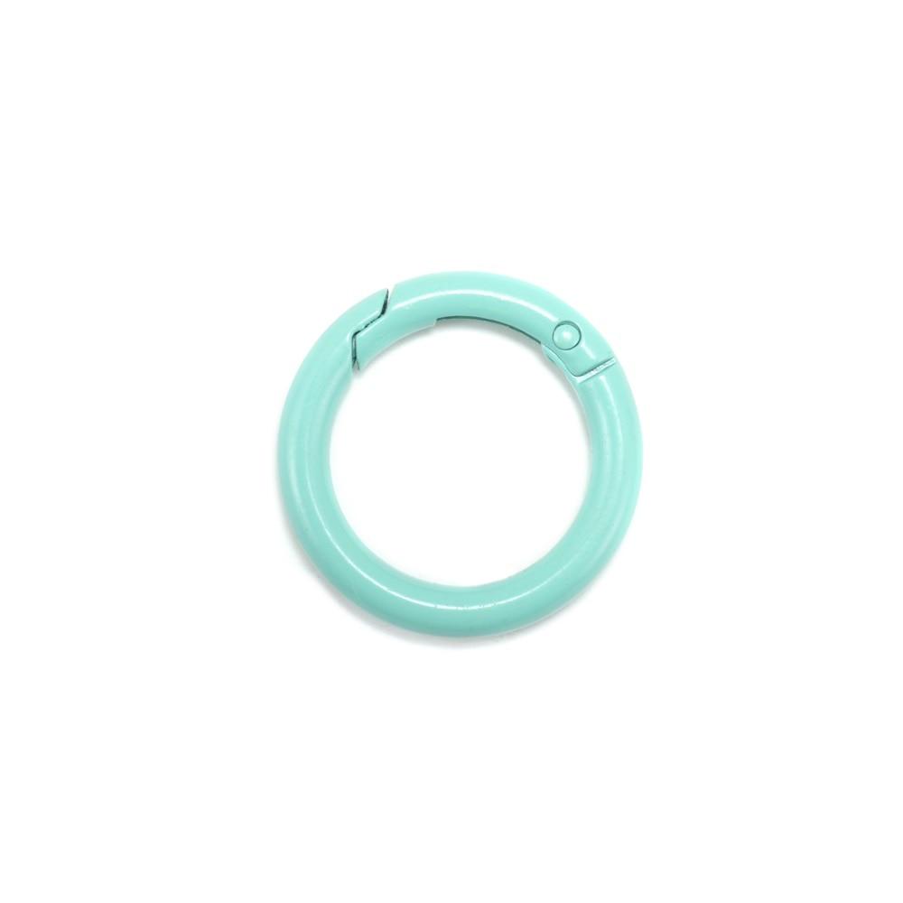 Metal Openable Round Carabiner Keychain Clasps, Multicolor 