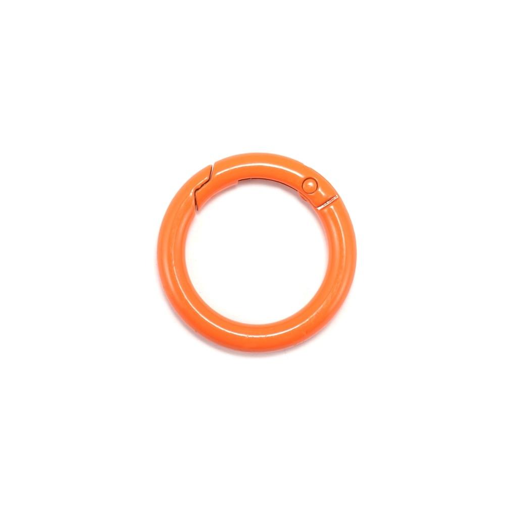 Metal Openable Round Carabiner Keychain Clasps, Multicolor 