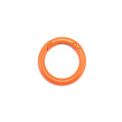 Metal Openable Round Carabiner Keychain Clasps, Multicolor 