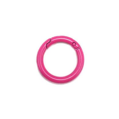 Metal Openable Round Carabiner Keychain Clasps, Multicolor 