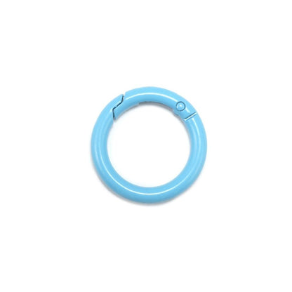 Metal Openable Round Carabiner Keychain Clasps, Multicolor 