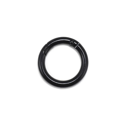 Metal Openable Round Carabiner Keychain Clasps, Multicolor 