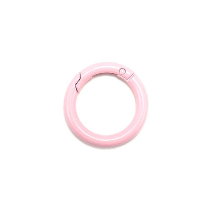 Metal Openable Round Carabiner Keychain Clasps, Multicolor 