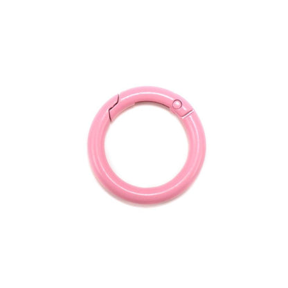 Metal Openable Round Carabiner Keychain Clasps, Multicolor 