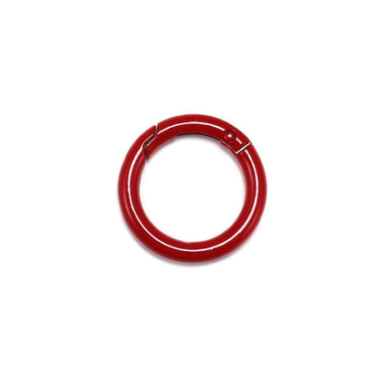 Metal Openable Round Carabiner Keychain Clasps, Multicolor 