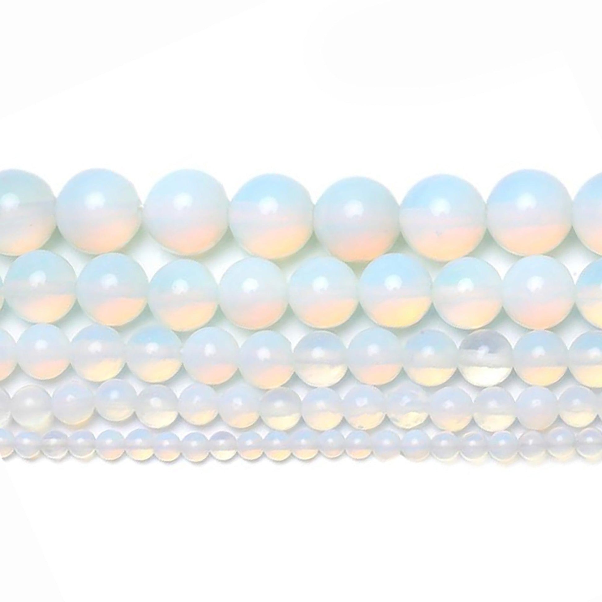 Moonstone Beads, Opalite Gemstone Beads, 4-12mm 