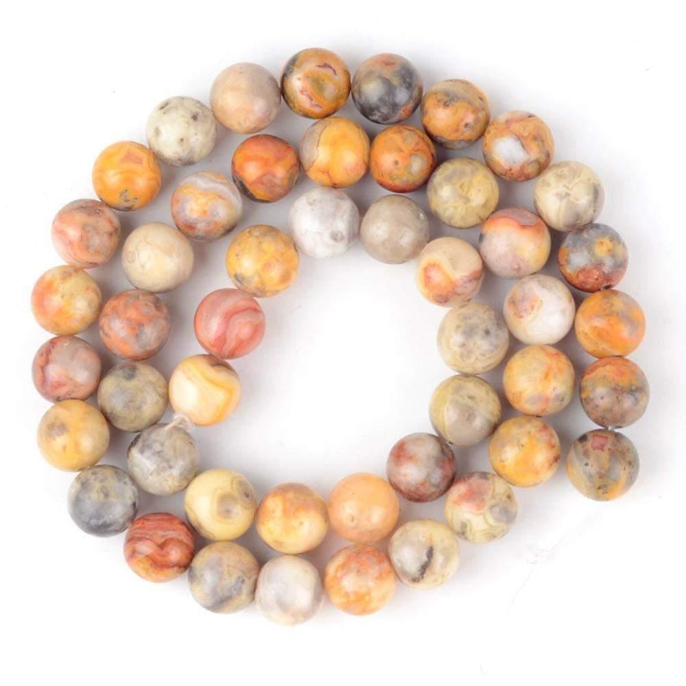 Natural Brown Crazy Agate beads, Round, 2-12mm, 15.5'' full strand 