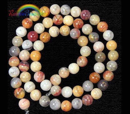 Natural Brown Crazy Agate beads, Round, 2-12mm, 15.5'' full strand 