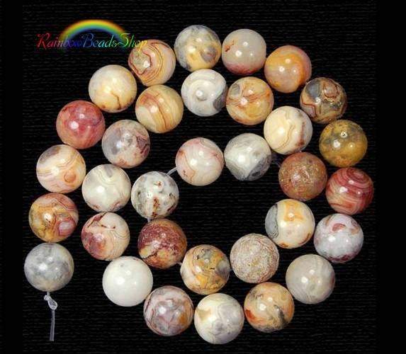 Natural Brown Crazy Agate beads, Round, 2-12mm, 15.5'' full strand 
