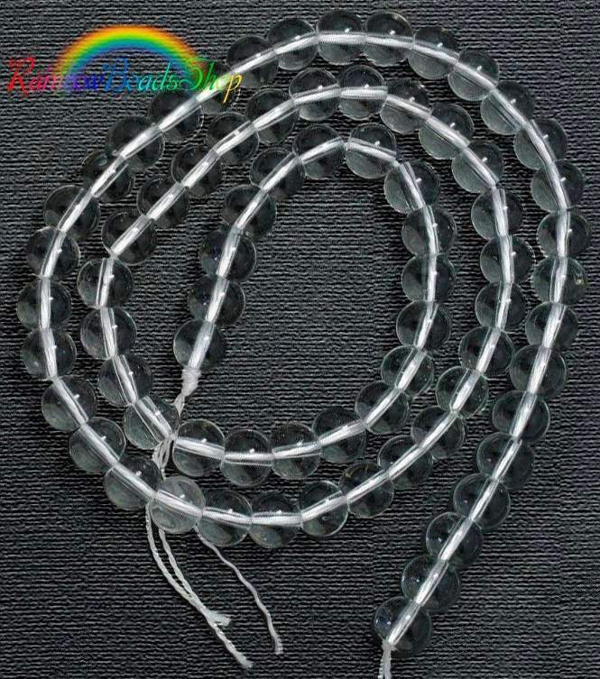 Natural Clear Quartz Beads, Quartz Crystal Beads, Gemstone Beads, semi-precious Round Natural Stone Beads, 4mm 6mm 8mm 10mm 12mm 14mm 16mm 
