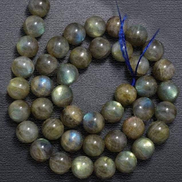 Natural Labradorite (Blue Rainbow Flesh) Beads, Gemstone Jewelry Round Beads, 2-12 mm 