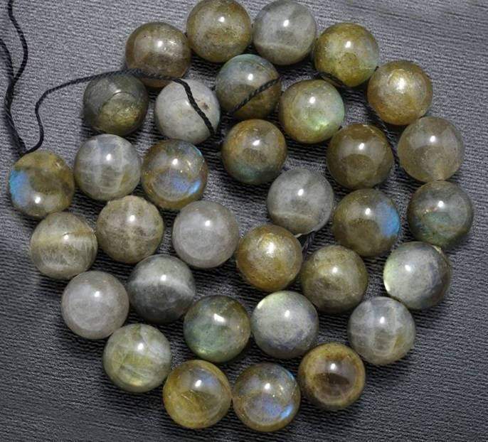 Natural Labradorite (Blue Rainbow Flesh) Beads, Gemstone Jewelry Round Beads, 2-12 mm 