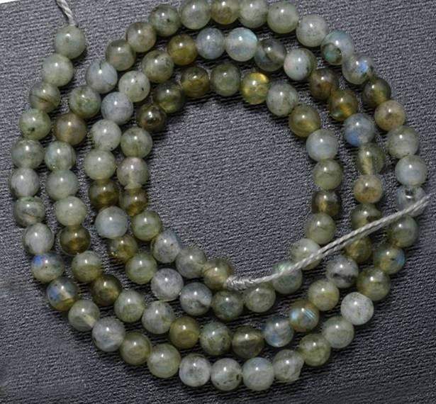Natural Labradorite (Blue Rainbow Flesh) Beads, Gemstone Jewelry Round Beads, 2-12 mm 