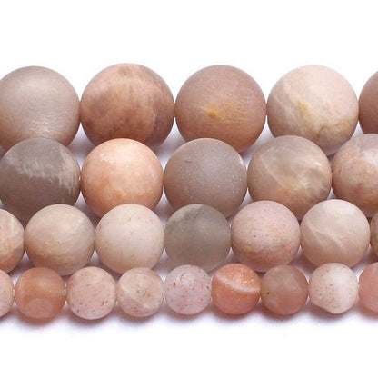 Natural Matte Frosted goldstone Sunstone Beads, 4-10mm 15.5'' inch strand 