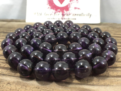 Natural Round Amethyst Beads, Size 2-12 mm, 15.5 inch strand 