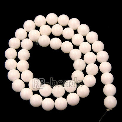Natural White Alabaster Onyx Beads, Round, size 2-16mm, 15.5 inch str. 