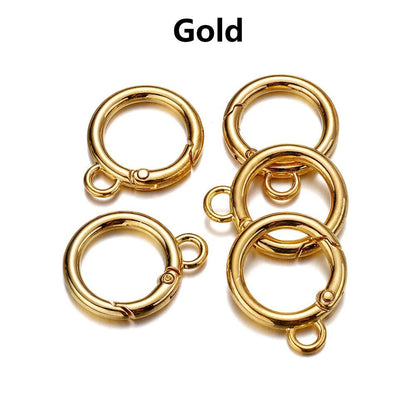 O Ring Spring Clasps With Hole 