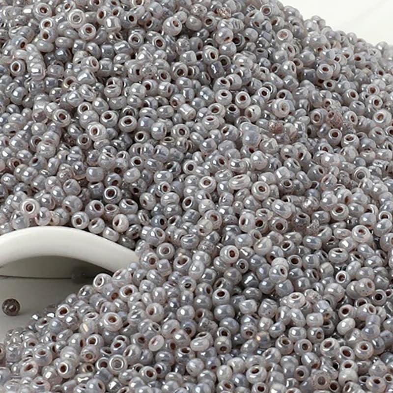 Pearl gray  Miyuki Delica seed beads, 2mm 12/0 small glass Austria  japanese round beads, 1000pcs 