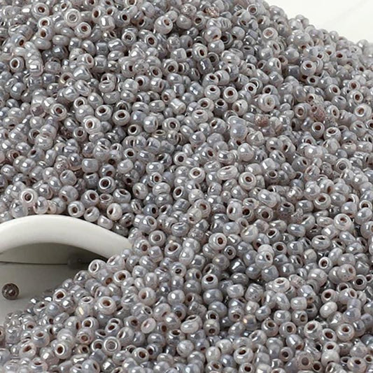 Pearl gray  Miyuki Delica seed beads, 2mm 12/0 small glass Austria  japanese round beads, 1000pcs 