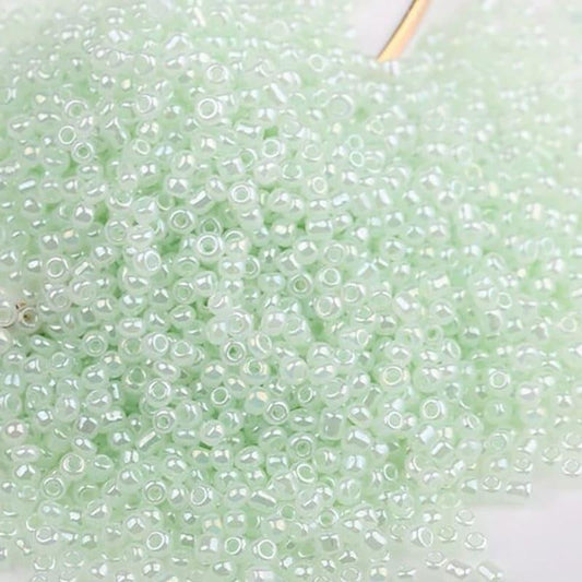 Pearl Light green Miyuki Delica seed beads, 2mm 12/0 small glass Austria  japanese round beads, 1000pcs 