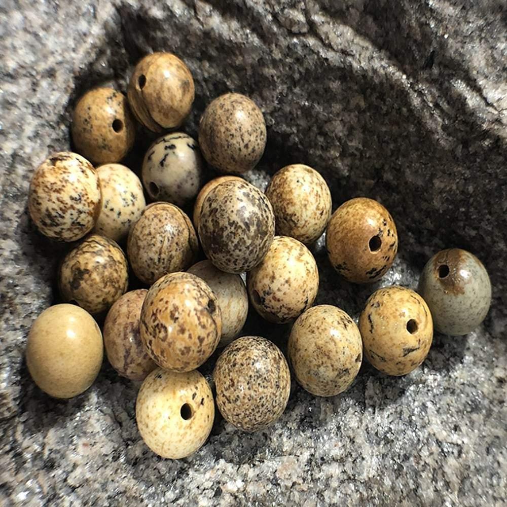 Picture Jasper beads, Wholesale Round Gemstone 4-12mm, 5-200pcs 
