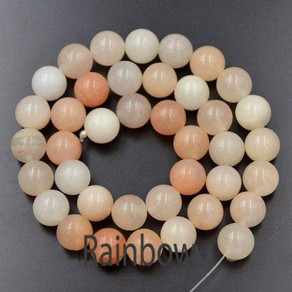 Pink Aventurine Beads, size 4-10mm, Round, 15.5'' inch strand 