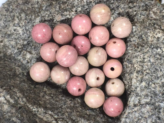 Pink Rhodonite (rhodochrosite) beads, Wholesale Gemstone Beads, Round Natural Stone Jewelry Beads, 4mm 6mm 8mm 10mm 12mm 5-200pcs 