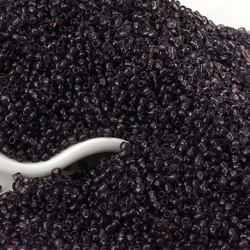 Purple Transparent Miyuki Delica seed beads, 2mm 12/0 preciosa japanese small glass beads, Iridescent Austria round beads, 1000pcs 