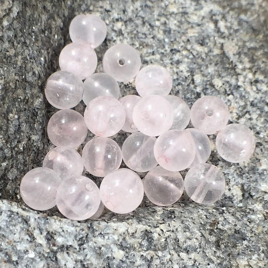 Rose Quartz beads, Wholesale Gemstone Beads, Round Natural Stone Jewelry Beads, 4mm 6mm 8mm 10mm 12mm 5-200pcs 