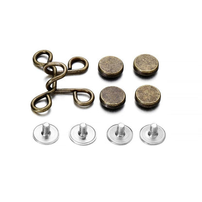 Screw Removable Adjusting Clasp, 1pair 