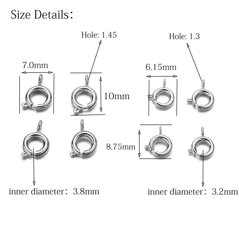 Spring Clasp With Open Jump Ring 