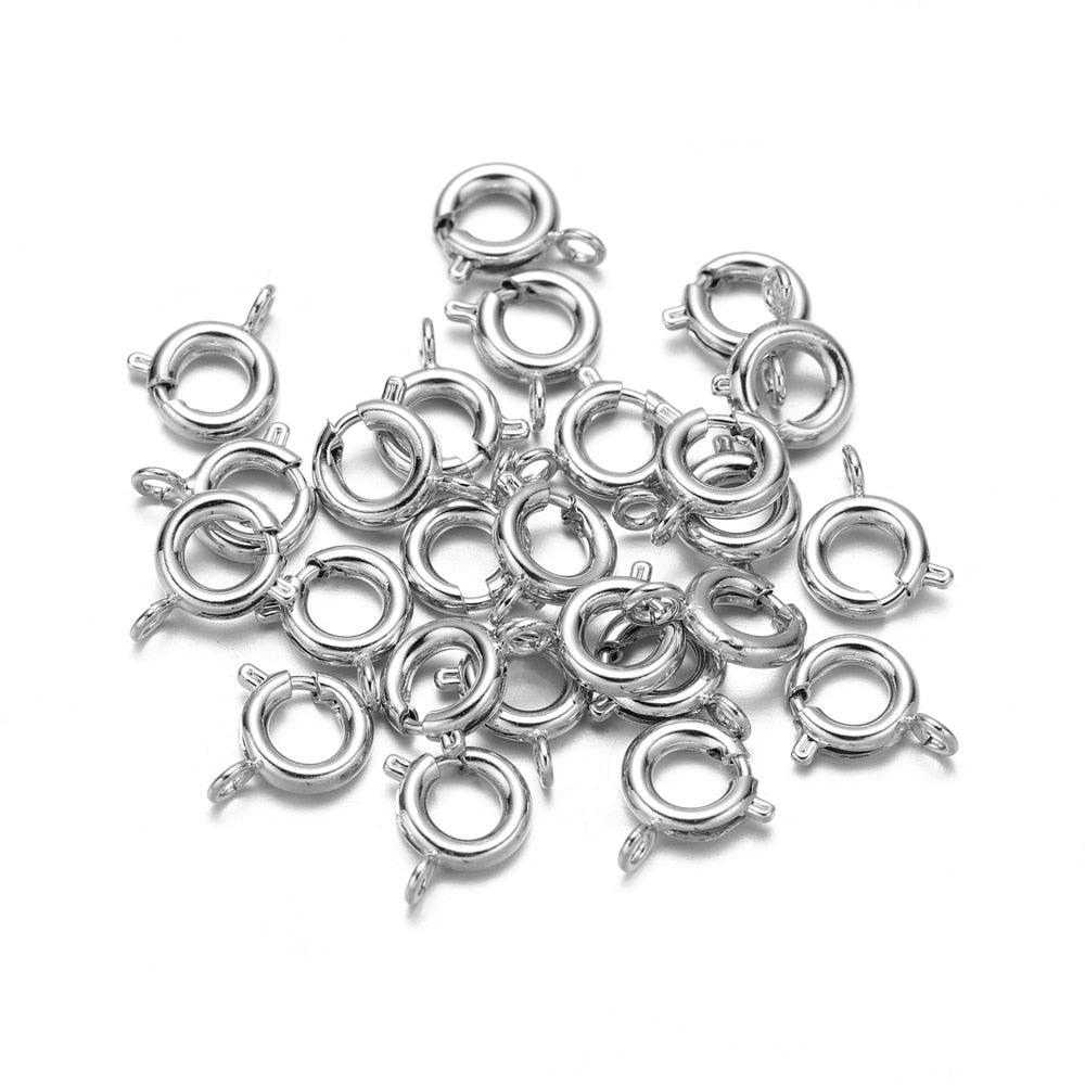 Spring Clasp With Open Jump Ring 