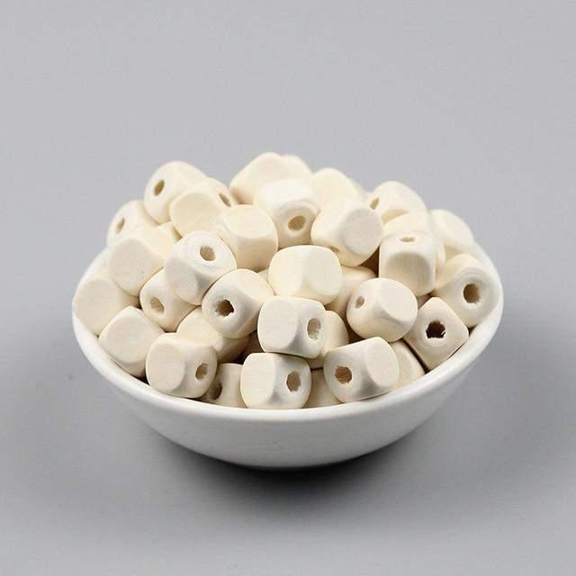 Square Cube Wood Beads for Jewelry Making DIY, Eco-Friendly for Wooden Necklace Bracelet Findings 100pcs 8/10mm 