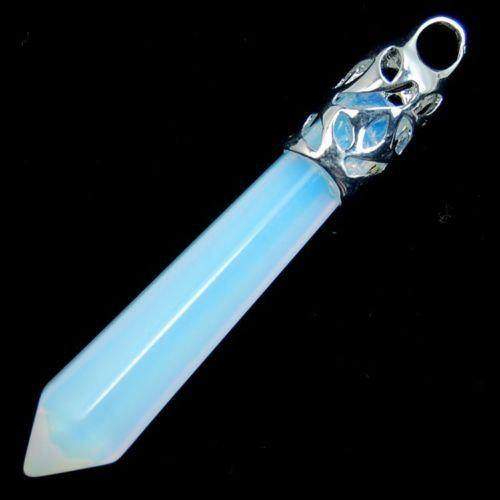 Synthetize Opalite healing point chakra pendant bead, Gemstone Rock Crystal healing Stone, focal bead 58mm 