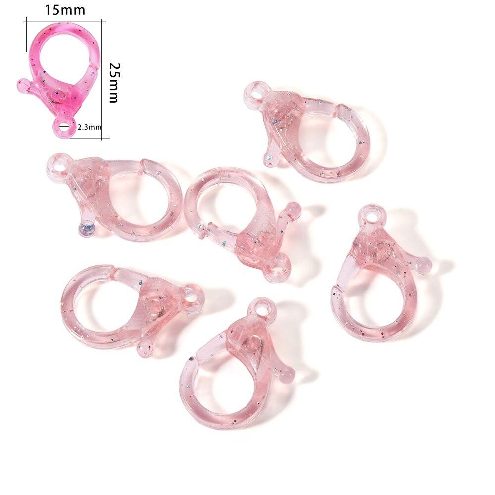 Transparent Plastic Lobster Clasp 
