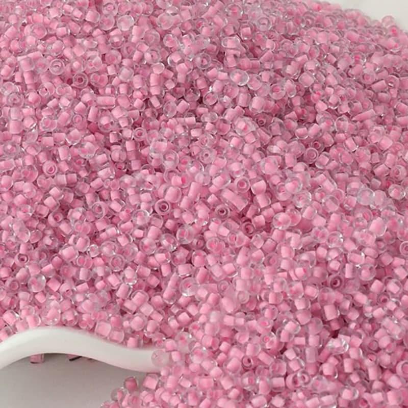 Transparent Seed Beads light pink Lined, preciosa beadworking 2mm 12/0  Miyuki Delica small glass beads, Austria round beads, 1000 pcs 