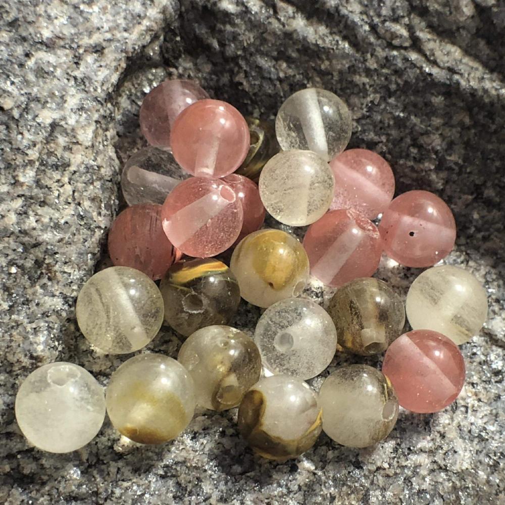 Watermelon Quartz beads, Wholesale Round Gemstone Beads, 4-12mm 
