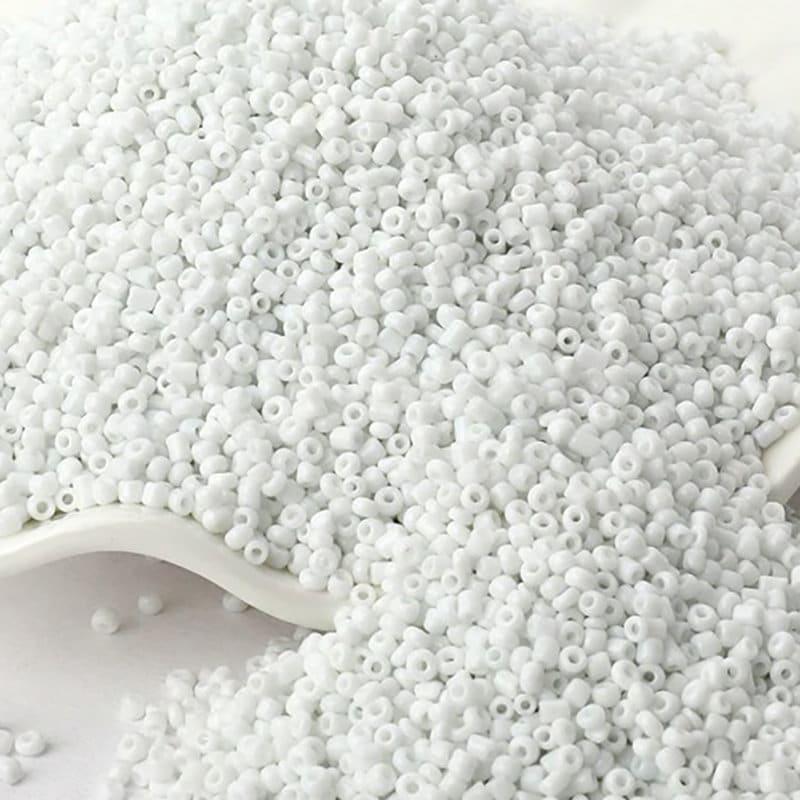 White Opaque japanese seed beads, 2mm 12/0 Miyuki Delica small glass Austria round beads, 1000pcs 